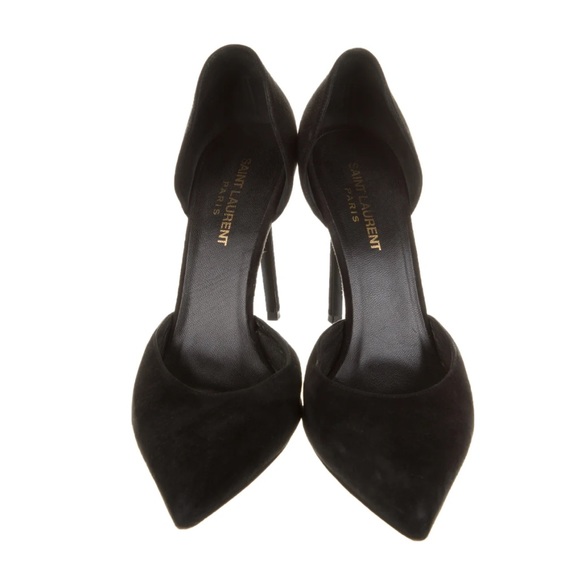 Saint Laurent Suede D’Orsay Pumps - Picture 2 of 5